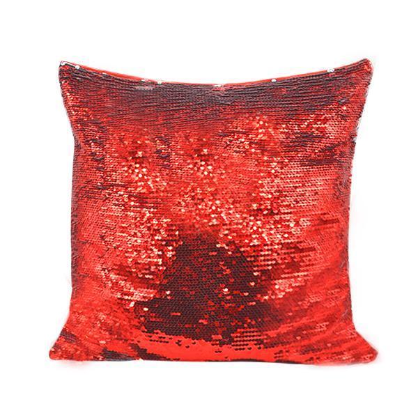 Sequin cushions with hidden cheap message